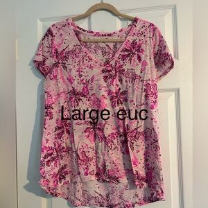 Euc size large lilly pulitzer etta top